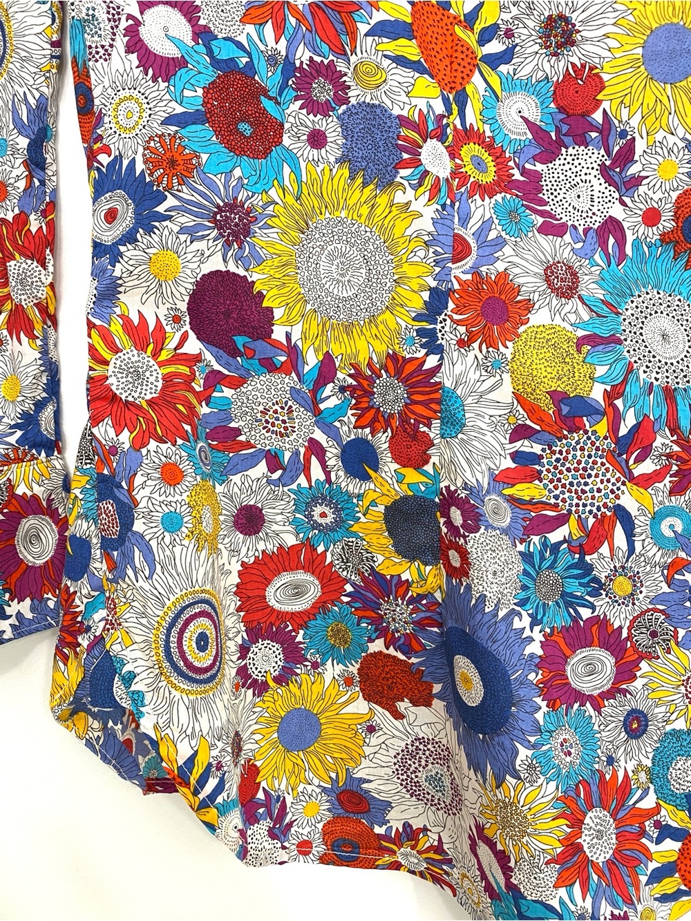 Liberty Art Fabrics Susanna Floral 100% Cotton Button Shirt Size L Wearable Art - Picture 8 of 16